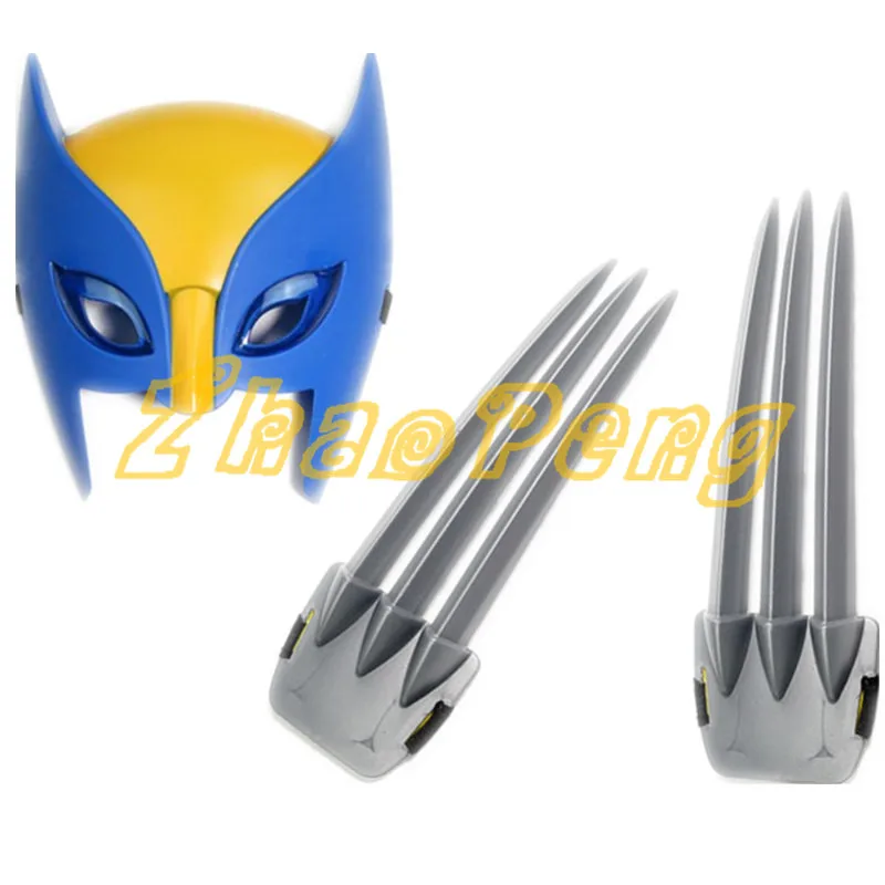 X men Wolverine claw and mask Play props cosplay toy Wolverine Mask LED
