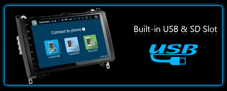 Discount Eunavi 2 Din 4 Core Android 9.0 Car radio stereo 2G RAM GPS NAVI for voor Benz B200 Een B Klasse B200 W169 W245 W639 W906 WIFI 21