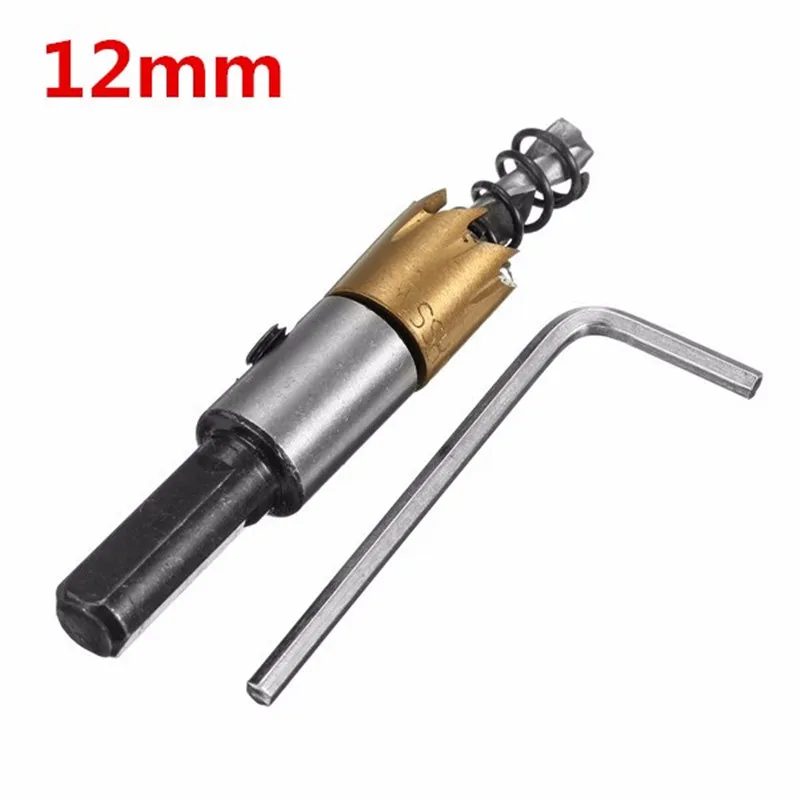 12-18mm HSS Drill Bit Coated Hole Saw Tooth Hole Cutter Woodworking Metal Steel Durable Quality
