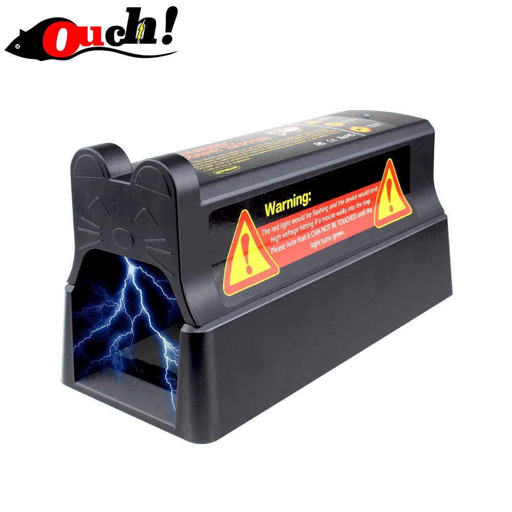 OUCH Electrocute электронный рэп ловушка мыши мышь грызун Высокое напряжение США