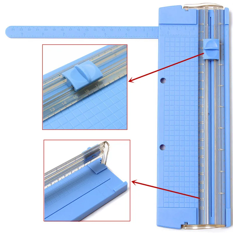 Mrosaa A4 точность бумаги фото триммеры фрезы гильотины с выдвижной линейка для фото этикетки для резки бумаги случайный цвет