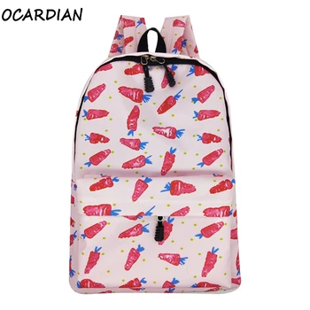 

OCARDIAN Backpack Women Casual Women Fashion Male Travel 2019 Cute Student Nylon Print Waterproof Campus Student A27