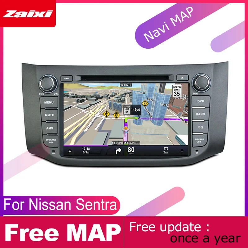 ZaiXi для Nissan Sentra Sylphy 2013 ~ 2019 Автомобильная Мультимедийная система Android 2 DIN