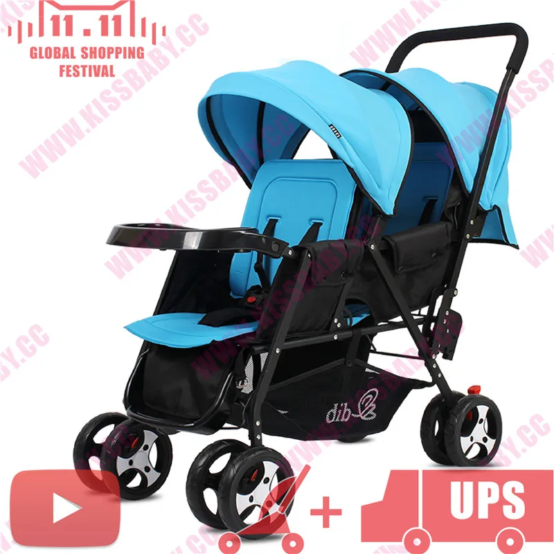 foldable Peg Perego Duette twin baby font b stroller b font Joovy Big Caboose poussette
