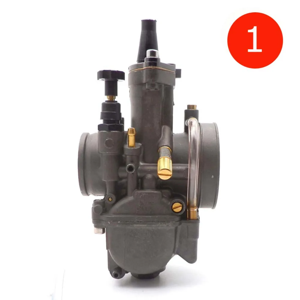 Motorcycle Carburetor 30mm PWK Racing Flat Side Carb With Keihin Main