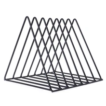 Домашний офисный Железный держатель для журналов, Настольный многофункциональный органайзер, Современные художественные геометрические украшения