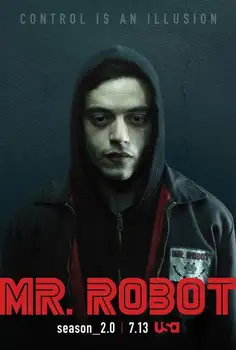 

N0761 Mr Robot Wall Sticker Silk Fabric Poster Art Indoor Decor Bright