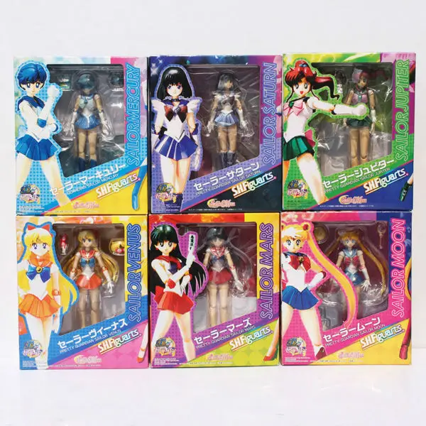 

6style Sailor Moon figures Sailor Mars Mercury and Jupiter Sailor Saturn can choose 14CM Free Shipping