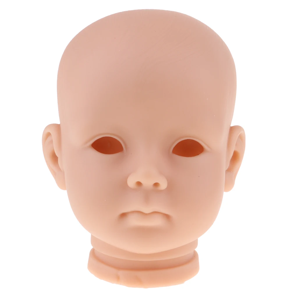 Silicone Awake Baby Doll Head Sculpt Unpainted Mold for 20inch Reborn Doll DIY Custom Body Parts Photography Props