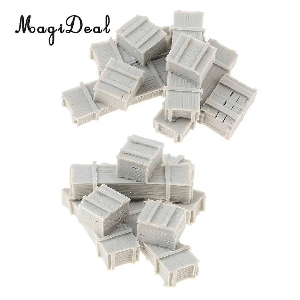 Tooyful 1/35 Resin Figure Kits Bullet Boxes Miniature War Game Accessory Unpainted