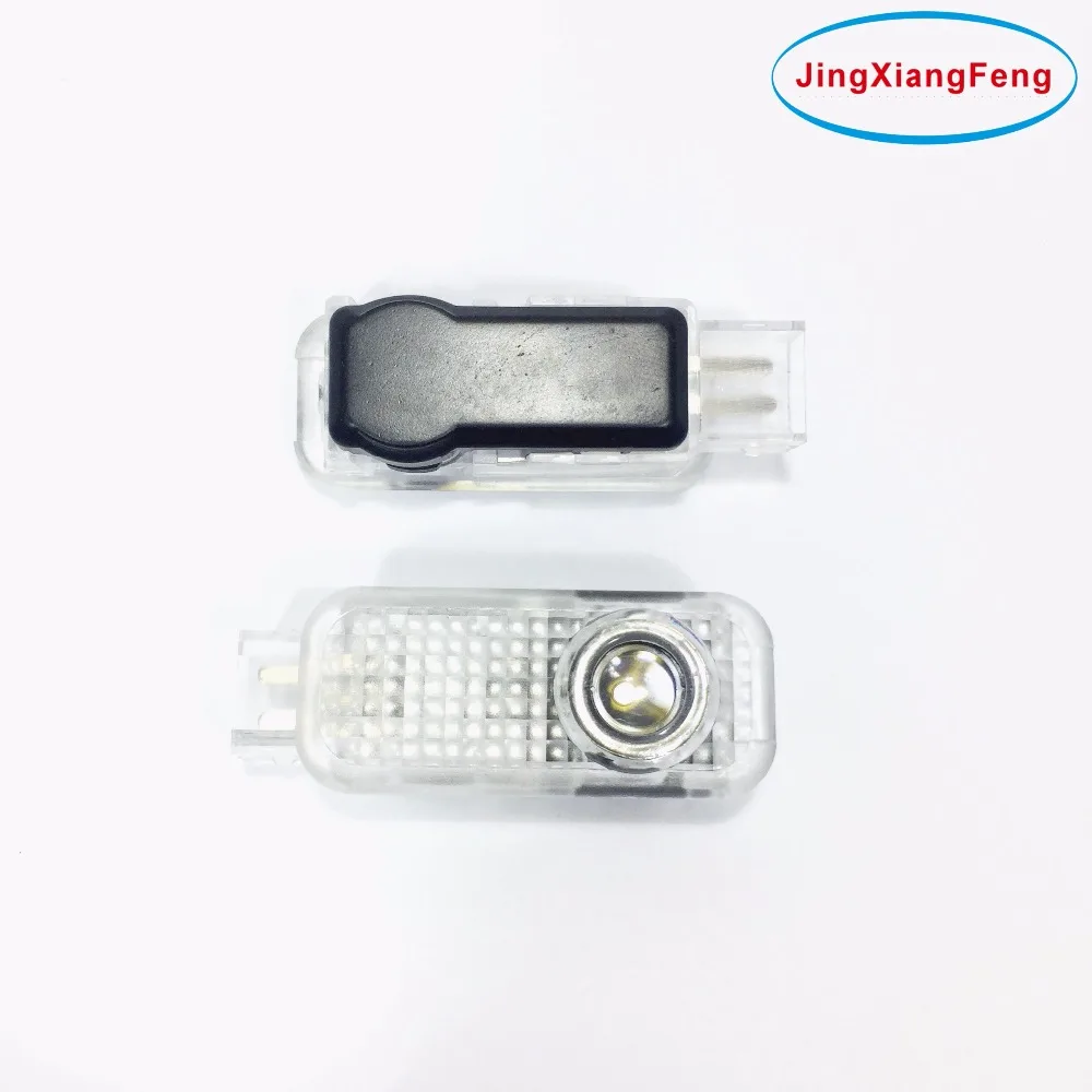 Jingxiangfeng 2 قطع السيارات أضواء led باب المجاملة الإسقاط ضوء شبح الظل حالة لأودي a1 a3 a4 a6 a5 ضوء السيارة الداخلية