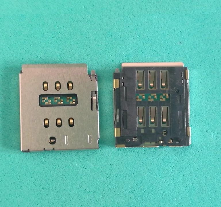 10 шт./Лот оригинальный считыватель SIM-карт для iPhone 7 plus P + 7G держатель гнезда разъем