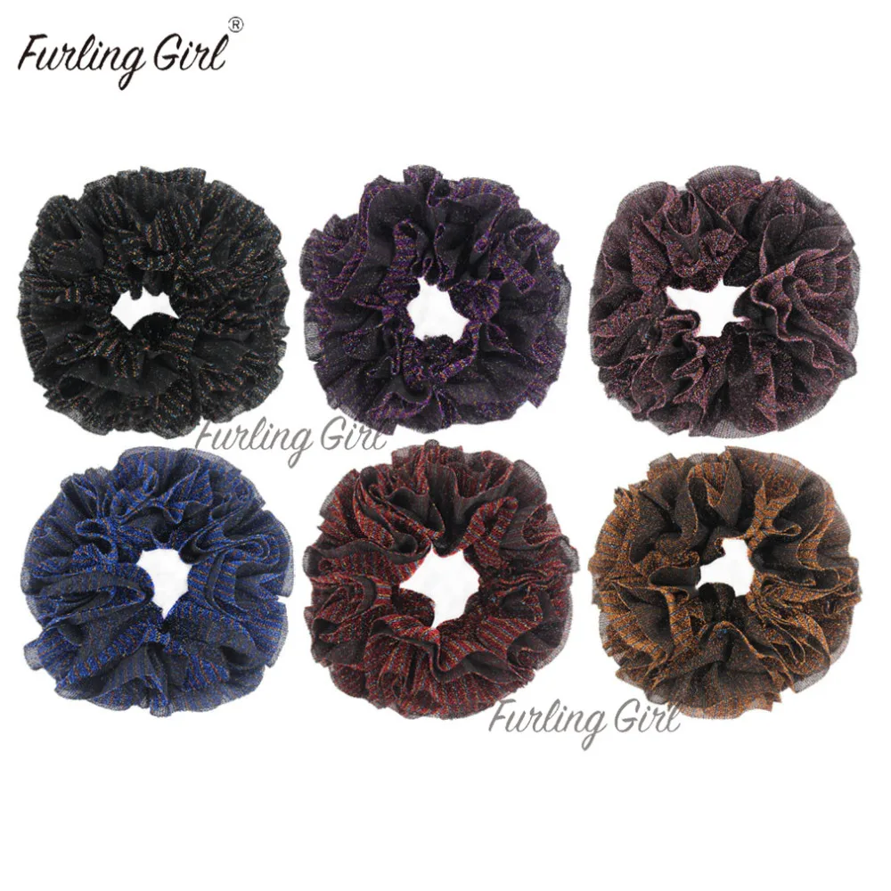 

Furling Girl Large Size Muslim Handbands Flexible Rubber Band Comfortable Volumising Scrunchies Hair Tie Hair Bands for Women