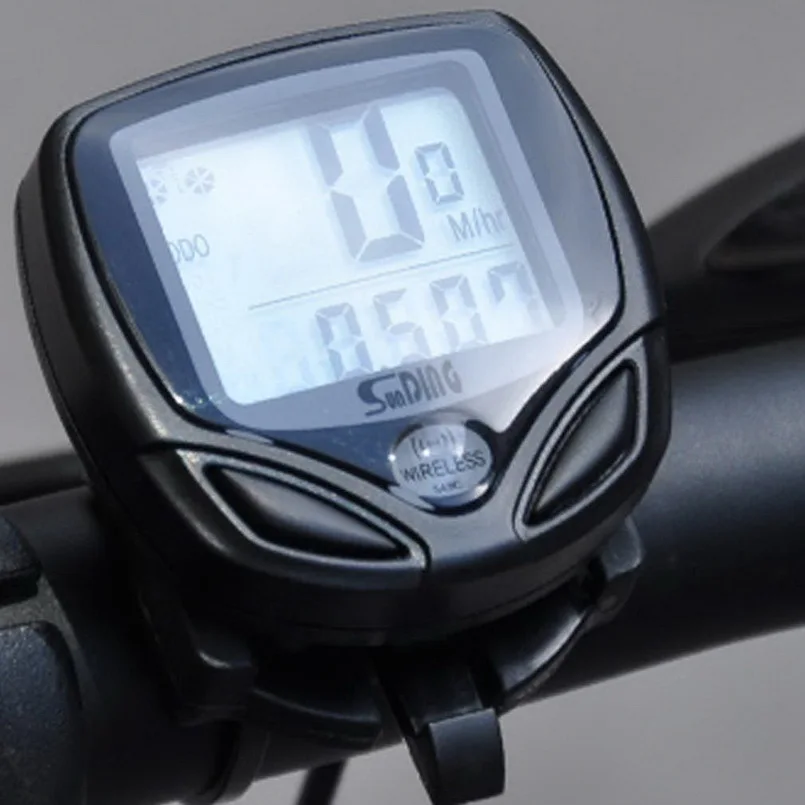 Wireless LCD Cycle Computer Bicycle Meter Speedometer Odometer For Bike