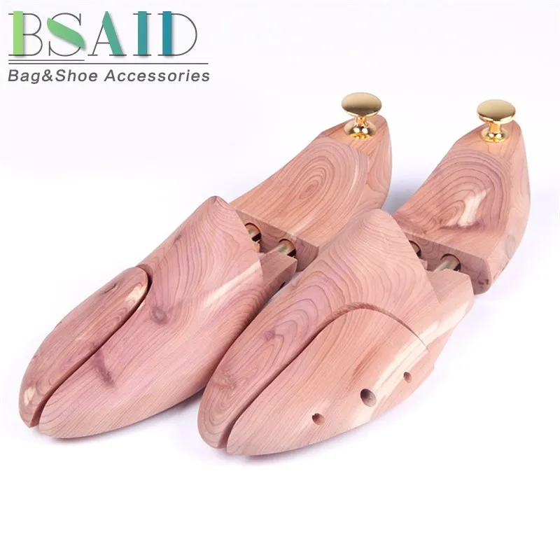 

BSAID 1 Pair Shoe Trees Red Cedar Wood, Adjustable Shoe Shaper Rack Shoes Stretcher Support Men Women Flats Boot Expander Device