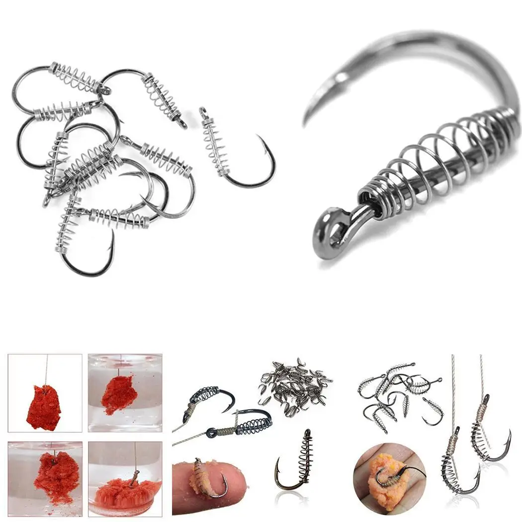 

Stainless Steel Spring Barbed Fishing Hooks Geometric Fishing Tackle Pack of 4 Types 20g Accessories
