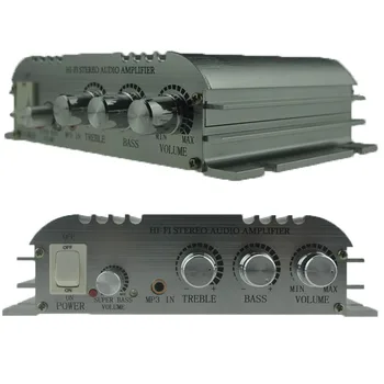 

HX-168 Loudspeaker 2.1 Channel Power Mini Audio Stereo AMP Amplifier For Car MP3 FM Hi-Fi Low Distortion Volume Control