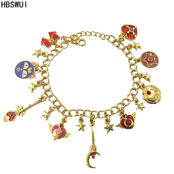 

HBSWUI Wholesale Freeshipping 20pcs a lot Sailor Moon charm Bracelet DTHVVFDSD07