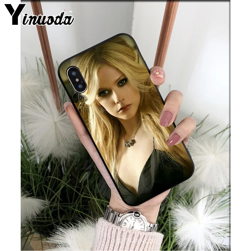 Yinuoda Avril Lavigne силиконовый мягкий чехол для телефона из ТПУ для Apple iPhone 8 7 6 6S Plus X XS MAX 5 5S SE XR мобильных телефонов