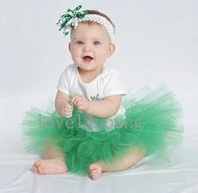 Bebê petti tutu tolder meninas tutus cor verde