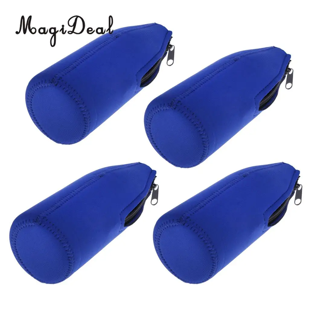 MagiDeal 4pcs/Lot Neoprene Beer Bottle Cooler Beverage Sleeve Holder Hens Night Party Favour Blue