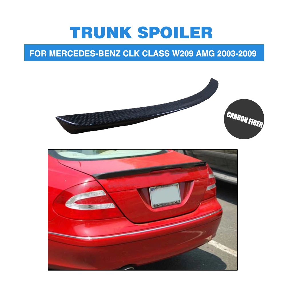 Carbon Fiber Rear Spoiler Trunk Boot Lip Wings For