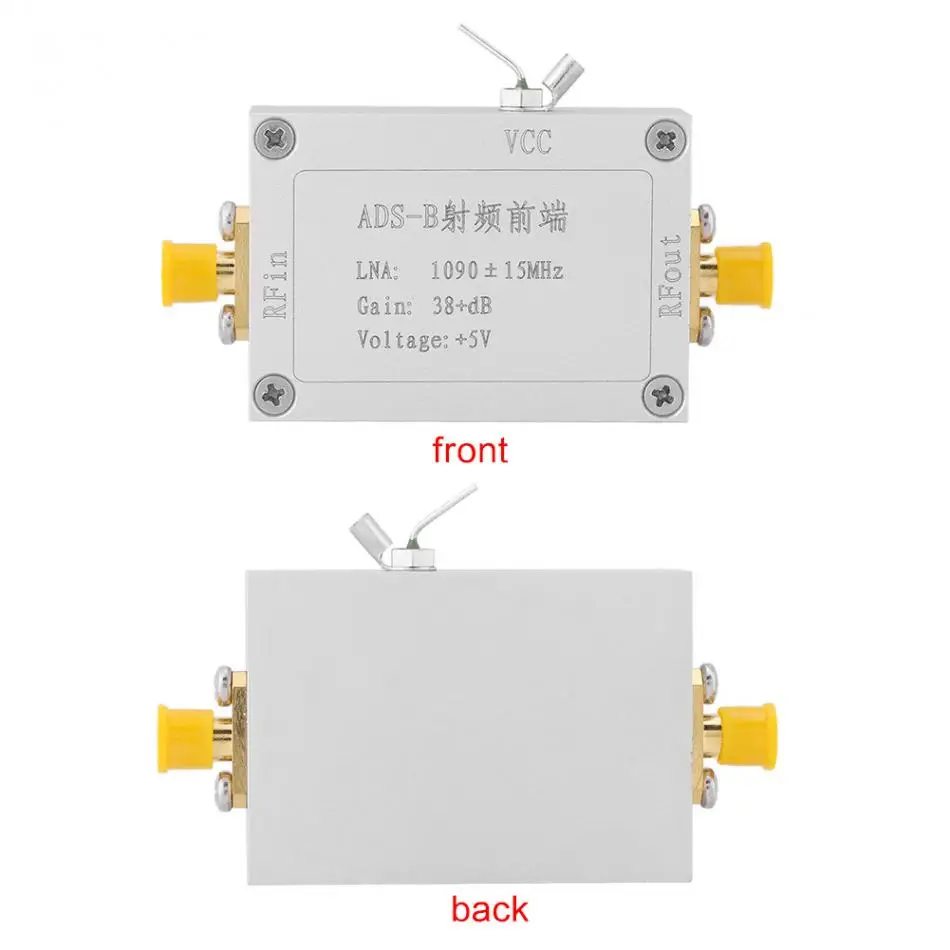 Vbestlife ADS-B 1090 МГц РЧ фронтальный радиочастотный малошумный усилитель 38 дБ усиление LNA