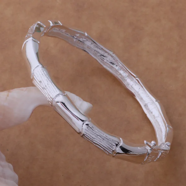 AB070 Free Shipping Wholesale silver Bangle 925 fashion silver plated