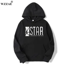 WZZAE STAR S. T. A. R. labs, черные мужские толстовки с капюшоном, Мужская толстовка, джемпер флэш Готэм Сити, комиксы, толстовка «Супермен»