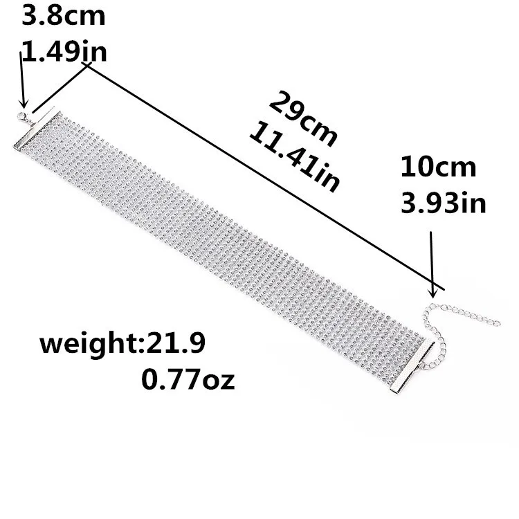 Роскошное ожерелье-чокер со стразами ожерелье s короткое регулируемое Массивное колье для женщин невесты ювелирные изделия колье