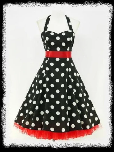 Womens Vintage Plus Size 1940's 1950's Classic Polka Dot Halter Pin Up Retro  Prom Party Dresses Rockabilly Dress S 6XL|dress pants for juniors|dress up  princess dressdress right dress - AliExpress