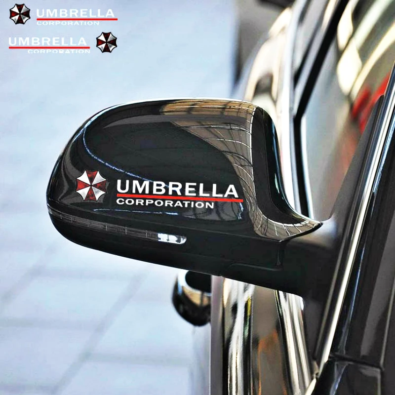 Volkrays 2 X Umbrella Corporation автомобильные наклейки зеркало заднего вида Переводные