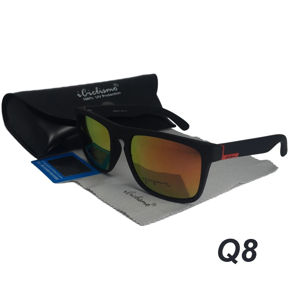 Брендовые поляризованные солнцезащитные очки для мужчин и женщин, мужские солнцезащитные очки для мужчин Lentes hombre Oculos de sol Masculino - Цвет линз: Q8