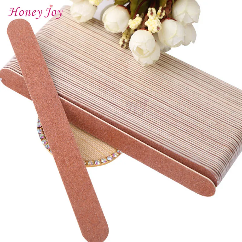 5pcs/lot Well Fit Nails Edge Wooden Nail Files 0.15mm Thin Manicure