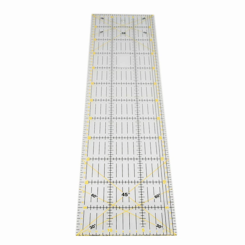 

1 Pcs 15 * 60cm Sewing Patchwork Ruler 3mm Thick Transparent Patchwork Foot Handmade Diy Essential Dedicated Patchwork Tools