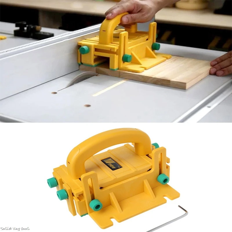 

2018 New 3D Safety Push Ruler Block Table Saw Wood Cutting Aid Hand Protection Adjustable free ship 4XFD Tool