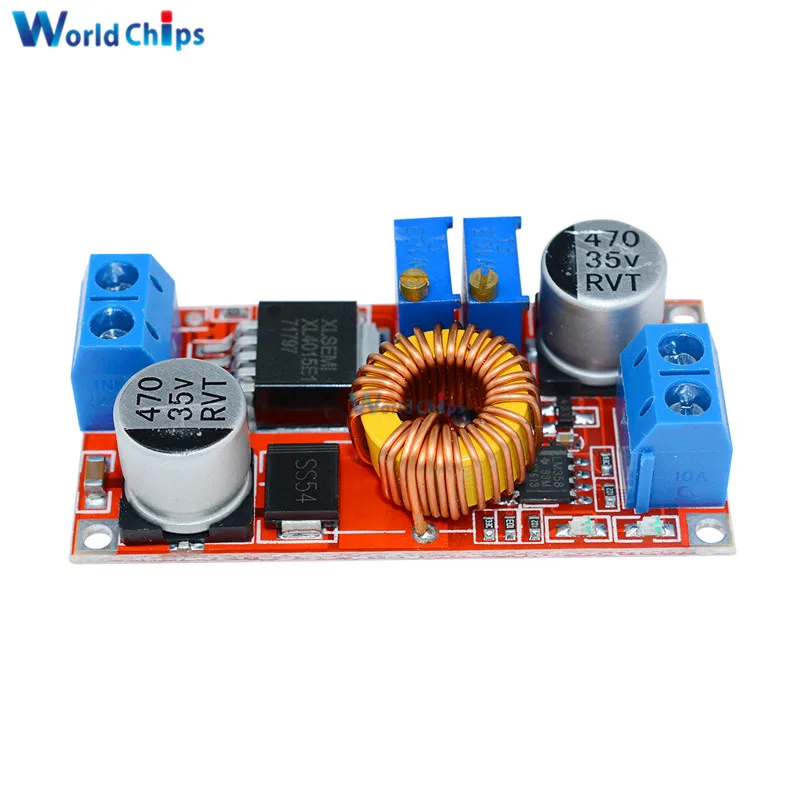 

10Pcs/Lot 5A Max Step-Down Buck Charging Board XL4015 ADJ Lithium Battery Charger Converter Module DC-DC 0.8-30V To 5-32V