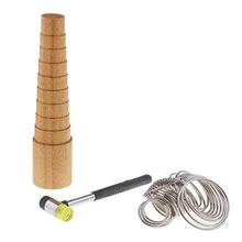 3 шт./компл. деревянная ступень Браслеты оправки грохот+ металлические кольцевые разделители+ молоток, для регулировки яркости прибор измерение шлихтовальная, изготовление украш