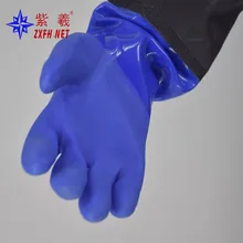 Резиновые рабочие перчатки с длинным рукавом, перчатки для ловли рыбы, водонепроницаемые противоскользящие износостойкие