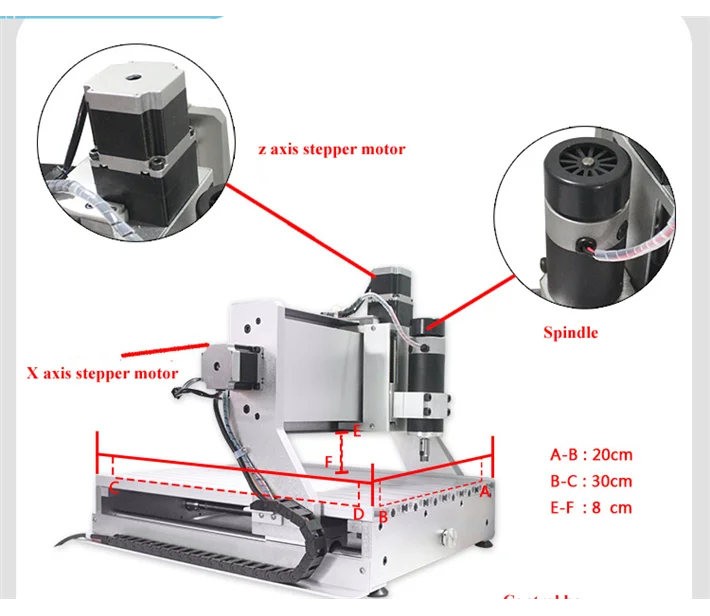 Фрезерный станок с ЧПУ mini 3020 USB портом и 4 осями для резки древесины|3020 cnc|4 axiscnc milling