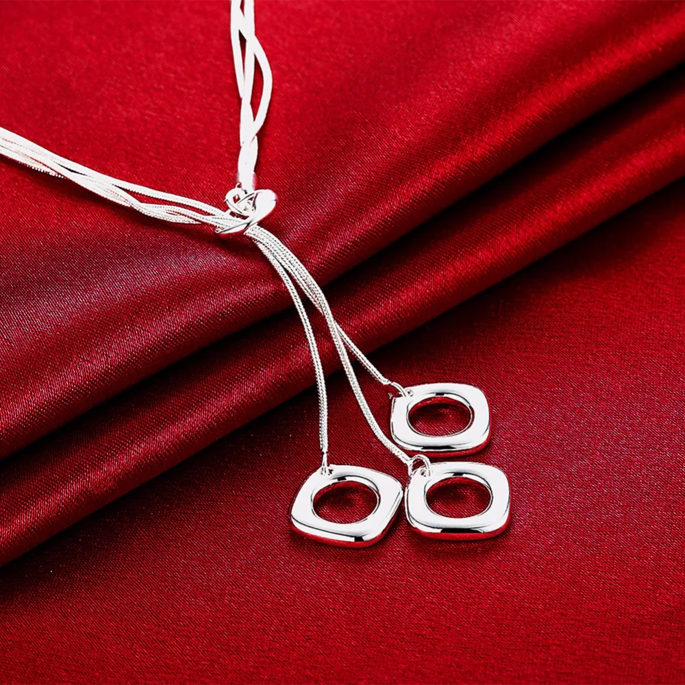 Chocker ювелирные изделия многослойные квадратные кулон ожерелье массивное