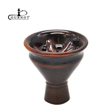 COURNOT ручная работа вихревая керамическая чаша для кальяна диаметр 60 мм шесть отверстий головка для кальяна чаша для кальяна Chicha Nargile керамический бант