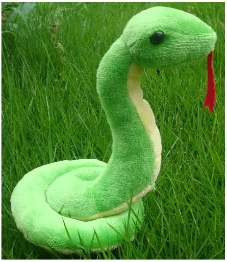 creative plush pet snake toy stuffed white snake toy gift toy about 20x18cm 