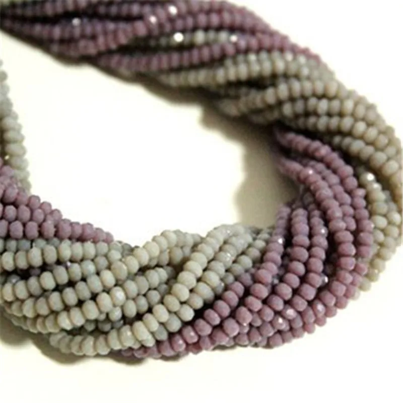 

2mm Ceramic Purple Grey Rondelle Crystal Beads,100pcs,Top Quality Crystal Beads B27