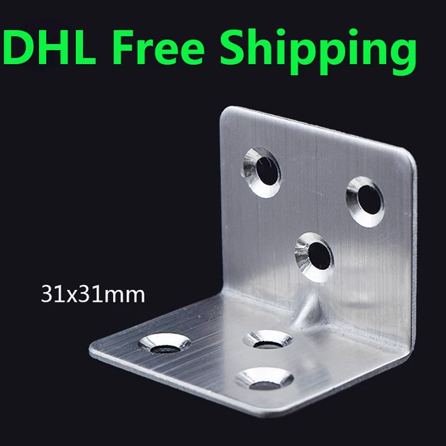 200pieces Lot 31mm 6 Holes Mild Steel Brackets Granite 200pieces Lot 31mm 6 Holes Mild Steel Brackets Granite Countertop Support Decorative Metal Furniture Legs