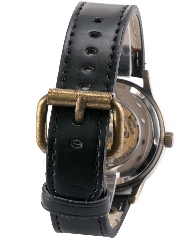 AUTOMATIC SKELETON WATCH MEN-BLACK 4