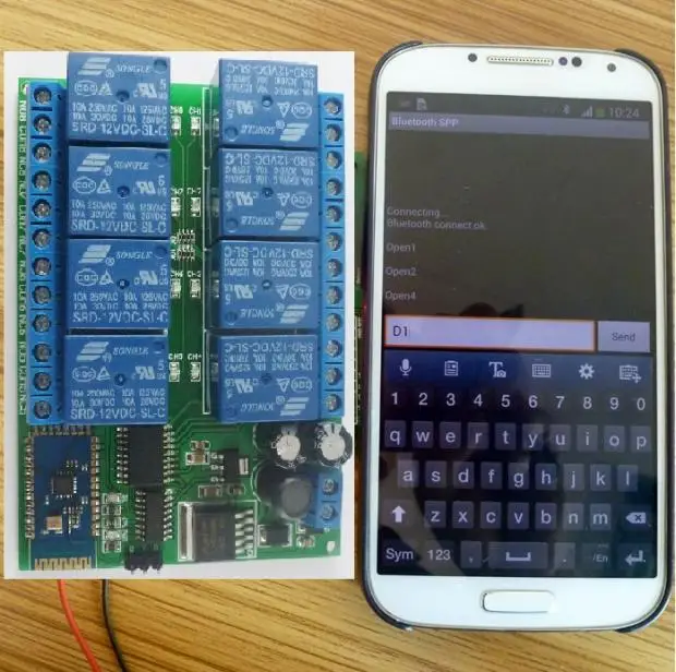 dc 12V 8Ch Bluetooth Relay Android Mobile Remote control
