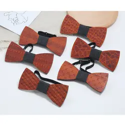 YISHLINE новый деревянный галстук-бабочка Пейсли галстук мужской клетчатая галстук-бабочка деревянные геометрические резные вырезанные
