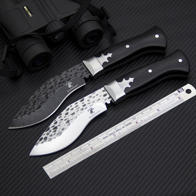 EDC фиксированным лезвием нож Черный Дракон тактический для джунглей нож открытый Прямые ножи самообороны кемпинг инструменты охотничьи