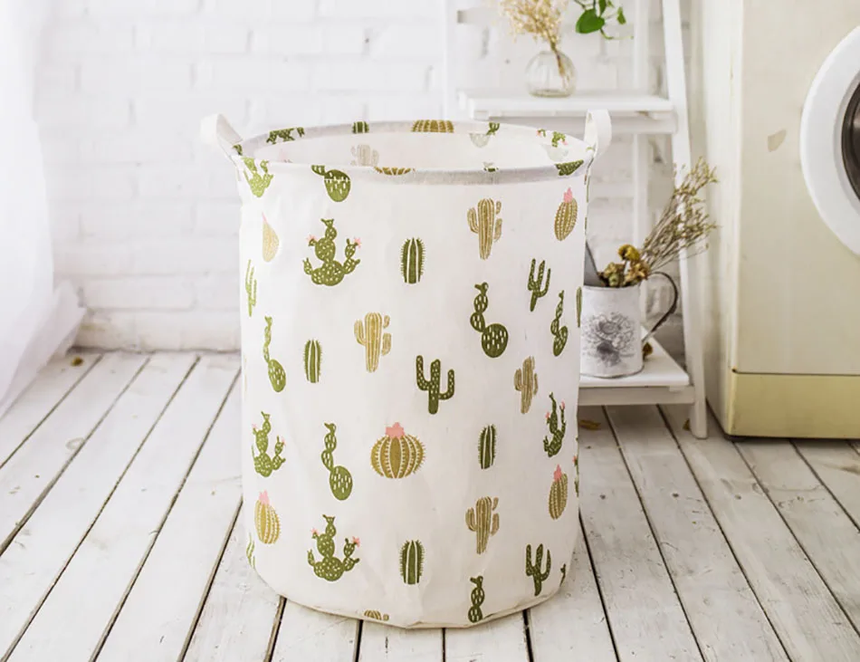 01MICCK Geometric Shape Folding Laundry Basket Standing Holder Dirty Clothes Storage Bag Toys Storage Pouch Household Organizer